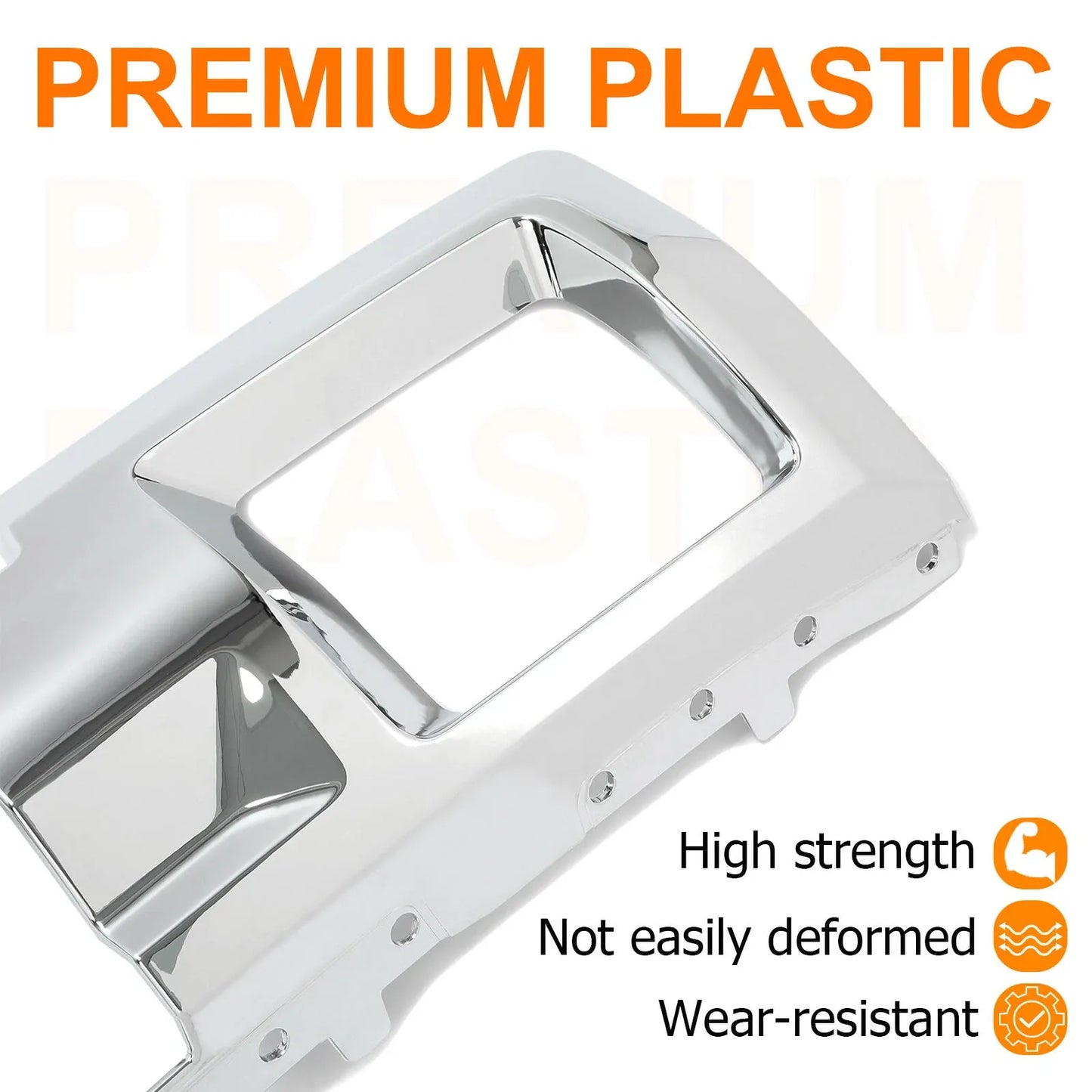 Chrome For GMC Sierra 2500HD 3500HD 2015-2019 Front Bumper Skid Plate Silver