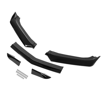 For 16-24 Camaro SS LS LT RS Gloss Blk Front Bumper Lip Splitter Spoiler