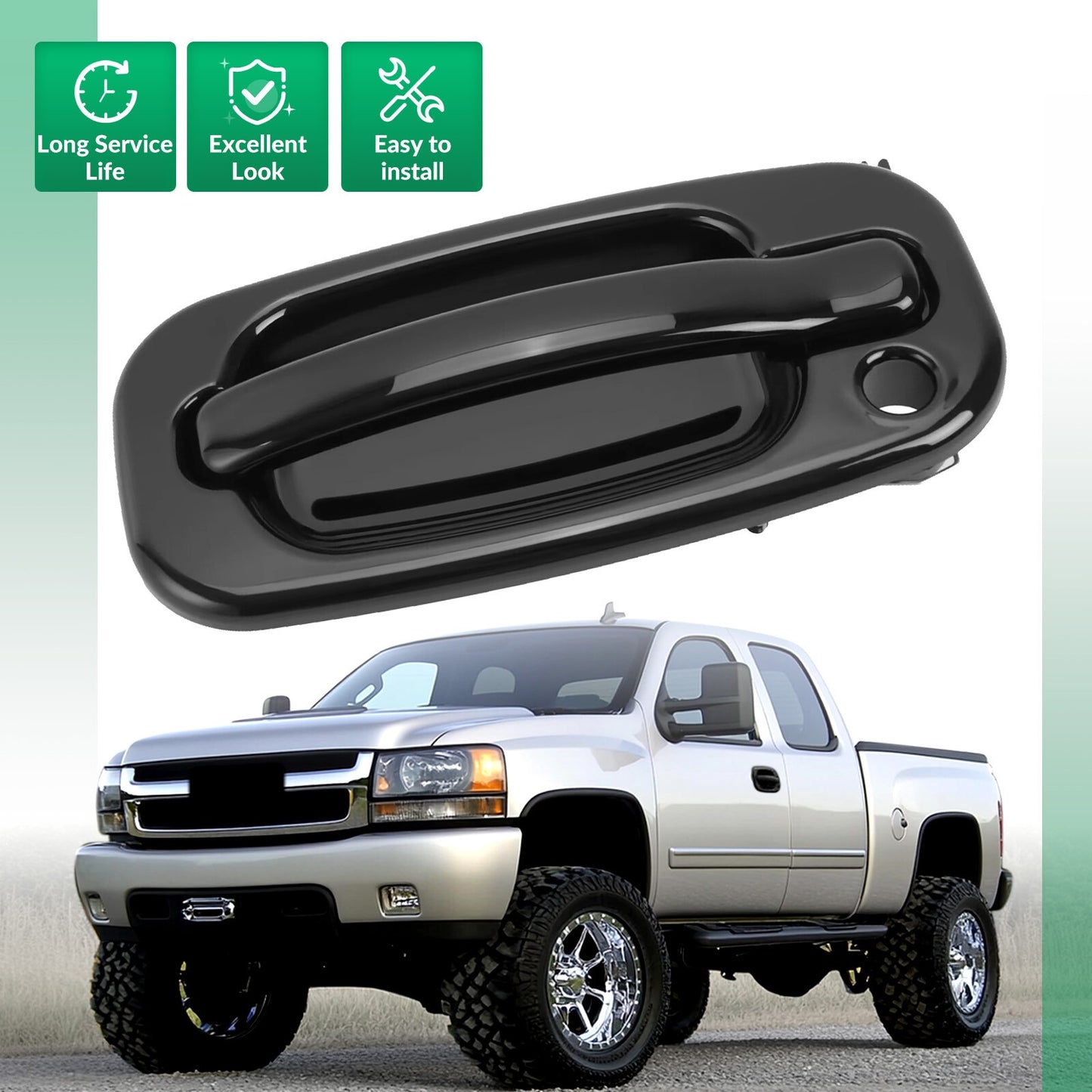 Exterior Door Handle Front Driver Side For Yukon Silverado Escalade Sierra 99-06