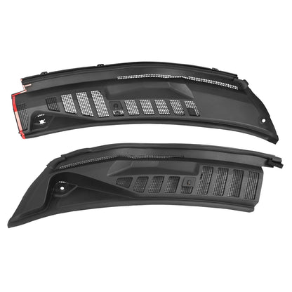 Windshield Wiper Cowl Panel Grille Set For 2017-2022 Ford F250 F350 F450 F550