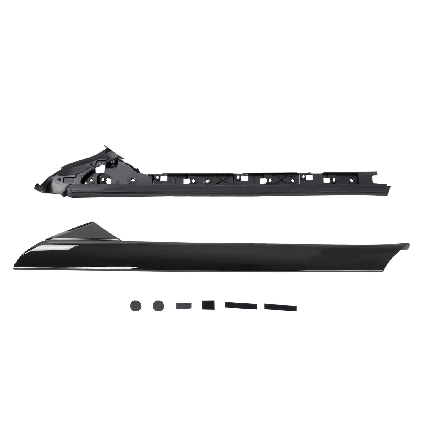 Fit 11-19 Ford Explorer Inner Outer Windshield A-Pillar Molding Trim Right Side