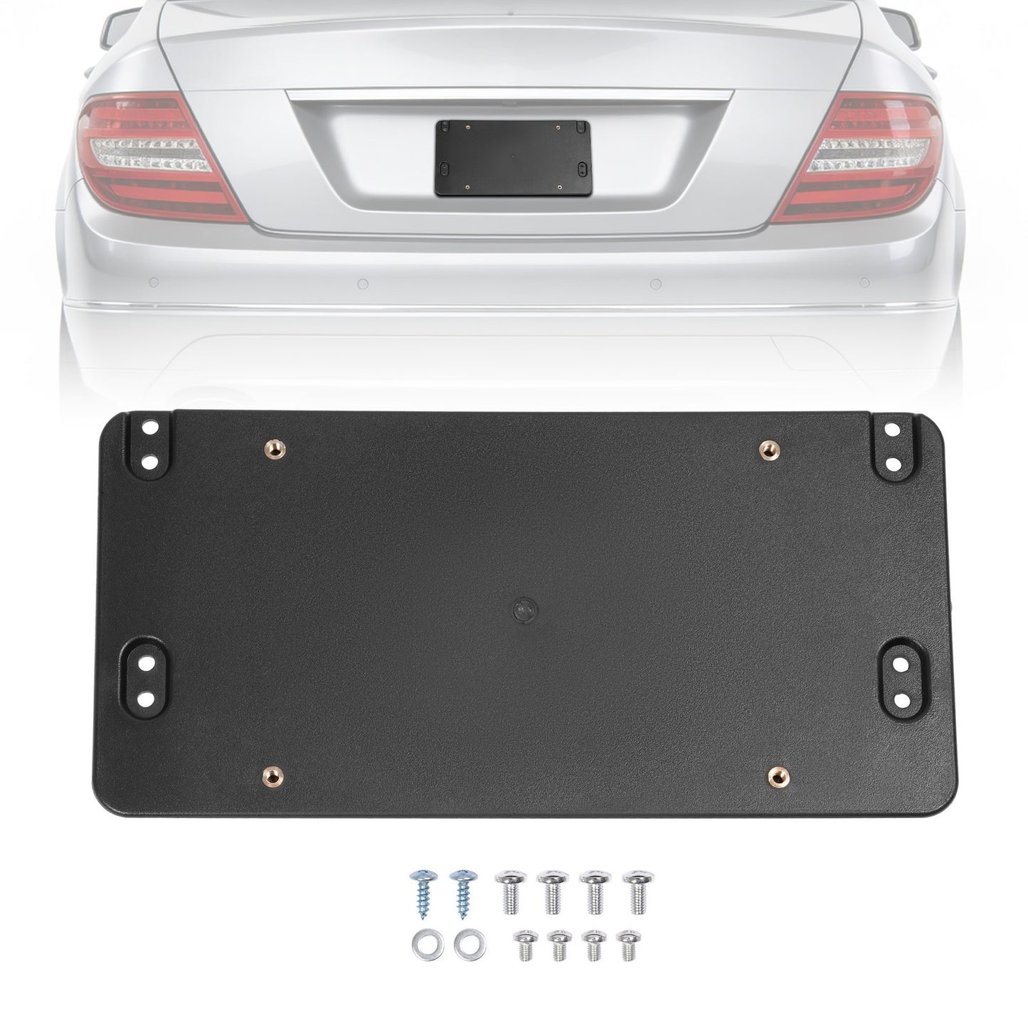 Rear License Plate Mounting Bracket For Mercedes-Benz A-Class With Screws