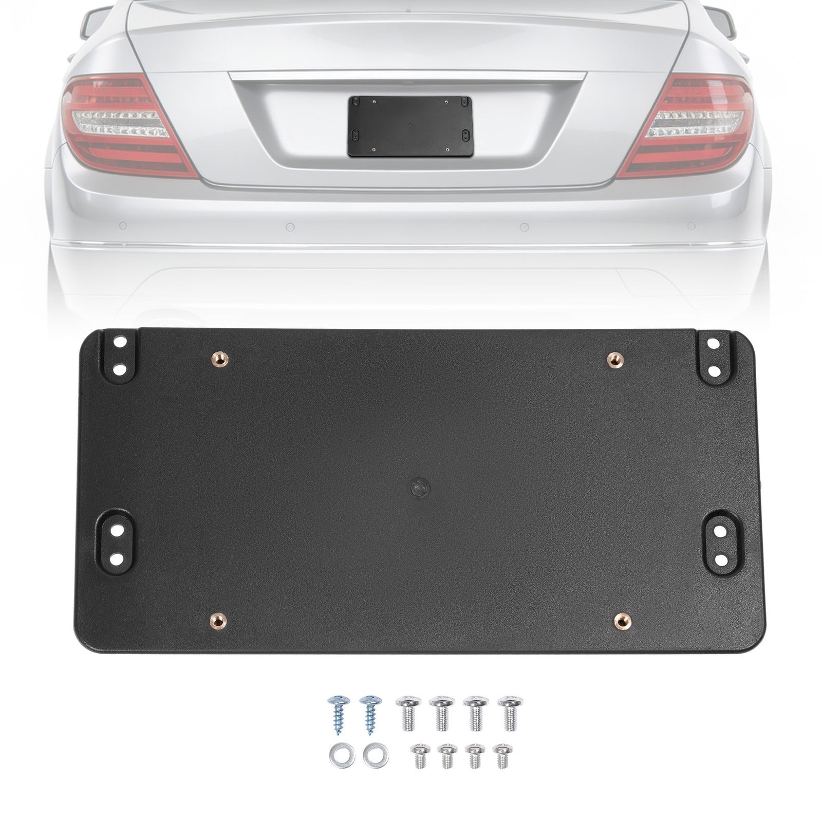 Rear License Plate Mounting Bracket For Mercedes-Benz A-Class With Screws