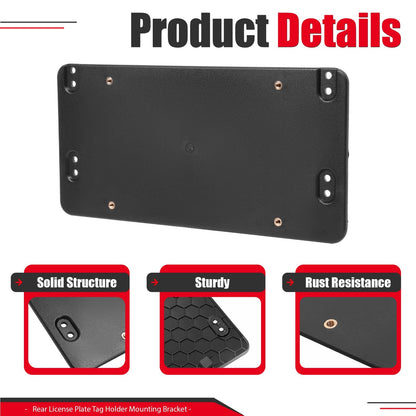 Rear License Plate Mounting Bracket For Mercedes-Benz A-Class With Screws