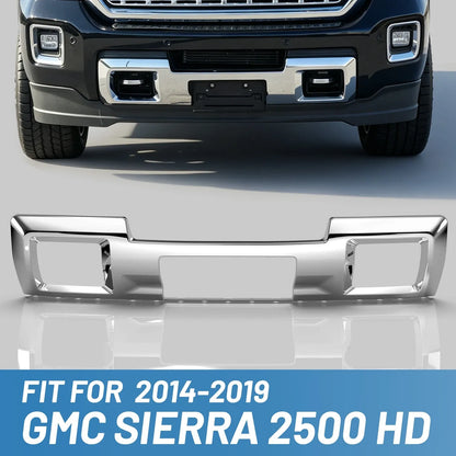 Chrome For GMC Sierra 2500HD 3500HD 2015-2019 Front Bumper Skid Plate Silver