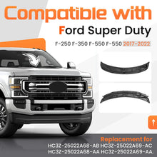 Windshield Wiper Cowl Panel Grille Set For 2017-2022 Ford F250 F350 F450 F550